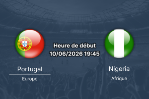 Pronostic Portugal Nigeria – Stade Magalhães Pessoa, Leiria, match amical international 10 juin 2026
