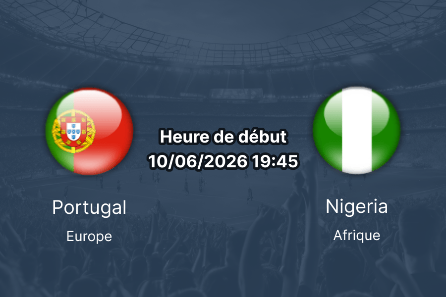Pronostic Portugal Nigeria – Stade Magalhães Pessoa, Leiria, match amical international 10 juin 2026