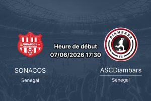Pronostic SONACOS ASCDiambars – finale Coupe de la Ligue sénégalaise, Stade Lat Dior de Thiès, 7 juin 2026