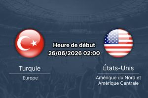 Pronostic Turquie États-Unis – SoFi Stadium Inglewood, Coupe du Monde FIFA 2026, Groupe D, 26 juin 2026