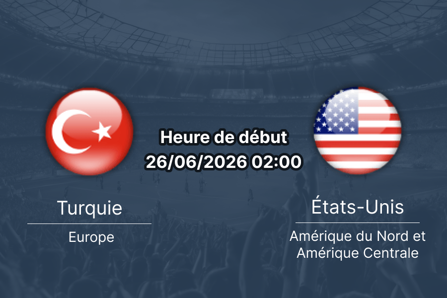 Pronostic Turquie États-Unis – SoFi Stadium Inglewood, Coupe du Monde FIFA 2026, Groupe D, 26 juin 2026