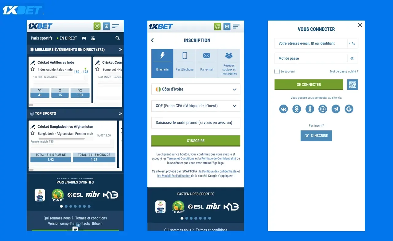 Vérification du compte 1xBet au Burkina Faso (KYC)