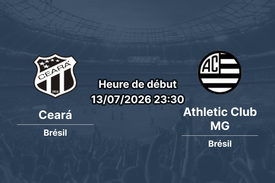 Pronostic Ceará Athletic Club MG – Stade Castelão Fortaleza, Brasileirão Série B 13 juillet 2026