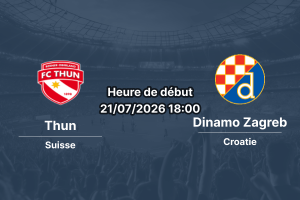 Pronostic Thun Dinamo Zagreb – Stockhorn Arena Thun Suisse, Ligue des champions UEFA 2e tour