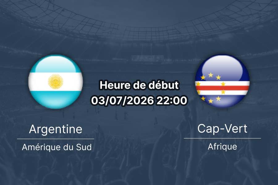 Pronostic Argentine Cap-Vert – Hard Rock Stadium Miami, 1/16e finale Coupe du Monde 2026, 3 juillet