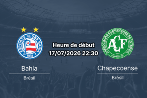 Pronostic Bahia Chapecoense – Arena Fonte Nova Salvador, Série A Brésil, 17 juillet 2026
