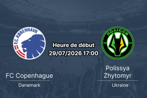 Pronostic Copenhague Polissya Zhytomyr – Telia Parken Copenhague, UECL Qualifications 2026, 29 juillet 2026