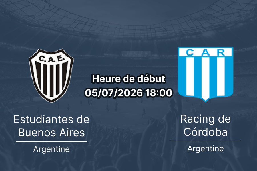 Pronostic Estudiantes Buenos Aires Racing Córdoba – Estadio Ciudad de Caseros, Primera Nacional 5 juillet 2026