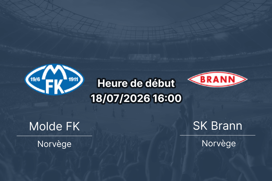 Pronostic Molde Brann – Aker Stadion Molde, Eliteserien Tour 14, 18 juillet 2026