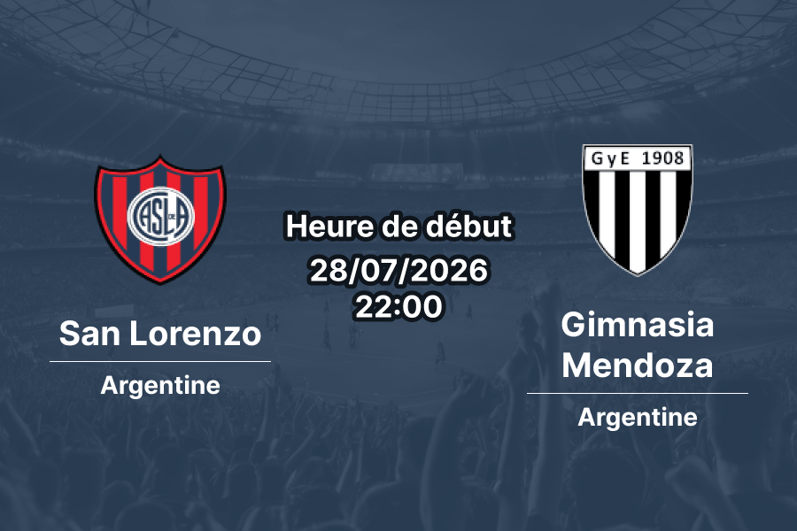 Pronostic San Lorenzo Gimnasia Mendoza – Estadio Pedro Bidegaín, Liga Profesional Clausura 2026, 28 juillet