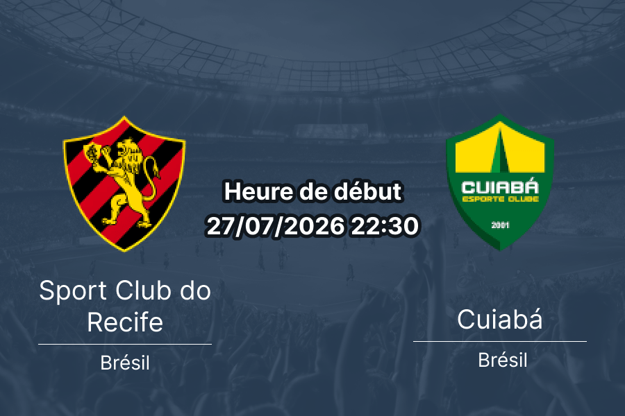 Pronostic Sport Recife Cuiabá – Estádio Adelmar da Costa Carvalho, Brasileirão Série B, 27 juillet 2026