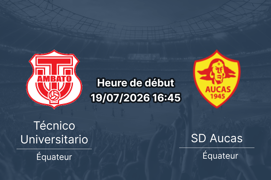 Pronostic Técnico Universitario Aucas – Estadio Bellavista Ambato, LigaPro Équateur, 19 juillet 2026