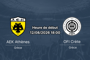 Pronostic AEK Athènes OFI Crète – Pankritio Stadium, Super Cup grecque 12 août 2026
