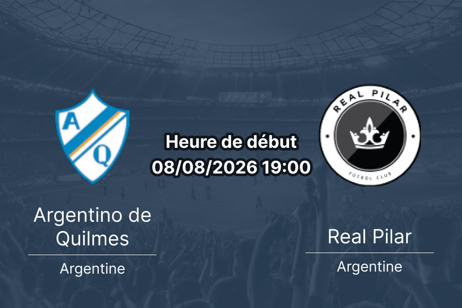Pronostic Argentino Quilmes Real Pilar – La Barraca Quilmes 8 août 2026