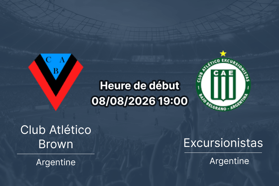 Pronostic Brown Excursionistas – Lorenzo Arandilla Adrogué 8 août 2026