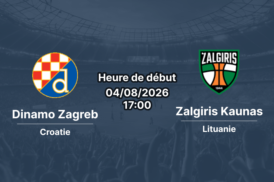 Pronostic Dinamo Zagreb Zalgiris Kaunas – Stadion Maksimir, Zagreb, 3e tour qualif. Ligue des Champions 4 août 2026