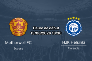 Pronostic Motherwell HJK – Fir Park, Conference League 13 août 2026