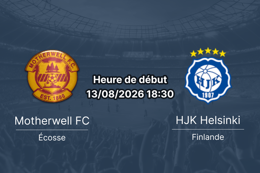 Pronostic Motherwell HJK – Fir Park, Conference League 13 août 2026