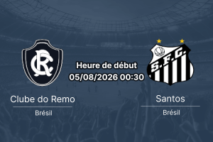 Pronostic Remo Santos – Mangueirão Belém Copa do Brasil huitième de finale 5 août 2026