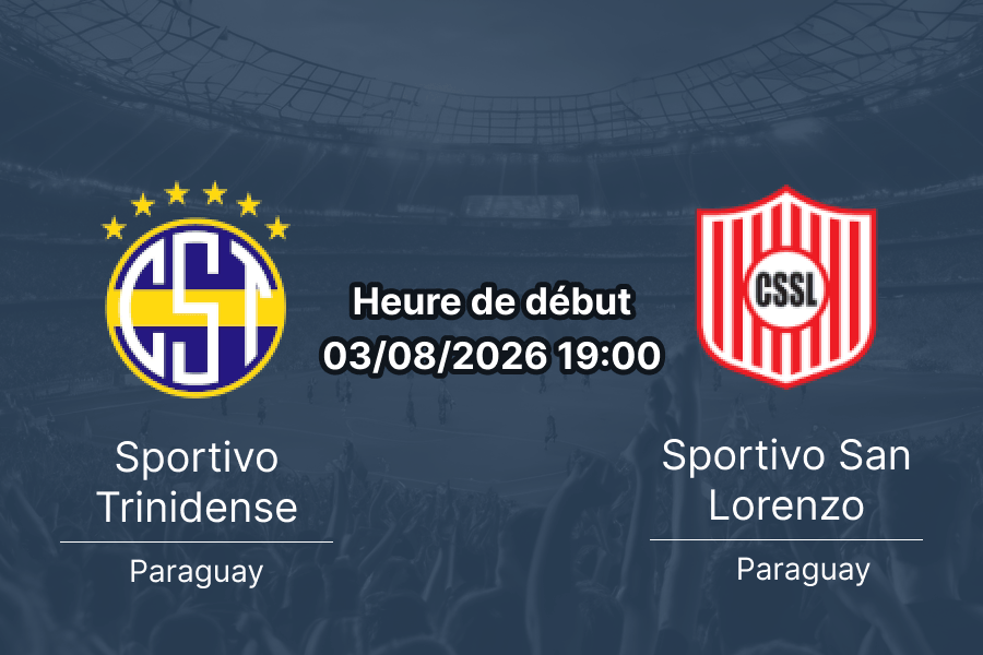 Pronostic Trinidense San Lorenzo – Estadio Martín Torres Clausura Paraguay 3 août 2026
