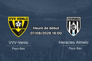 Pronostic VVV-Venlo Heracles Almelo – De Koel Venlo Eerste Divisie 7 août 2026