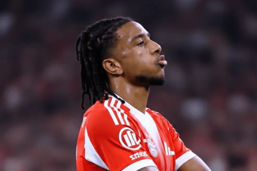 Michael Olise lors d'un entraînement avec le Bayern Munich.

