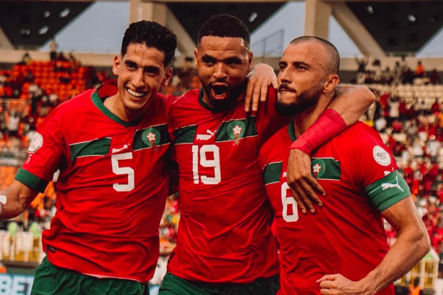 L'équipe du Maroc en conférence de presse avant la CAN 2025.