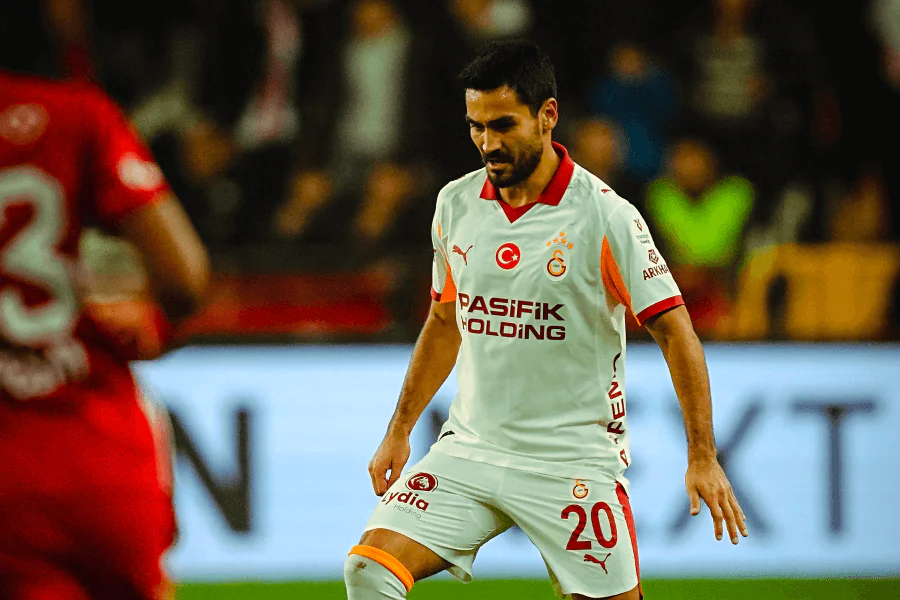 L'équipe de Galatasaray lors d'un match à l'extérieur