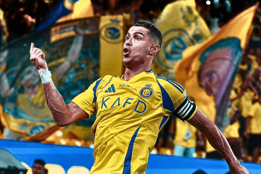 Cristiano Ronaldo lors d'un match important.