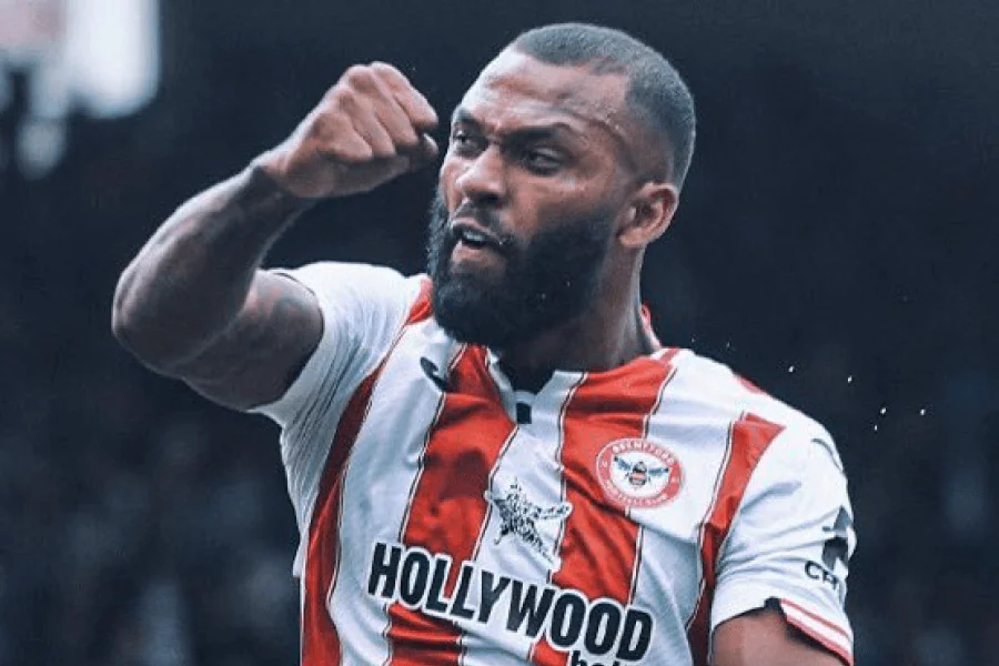 Igor Thiago lors d'un match de la Premier League