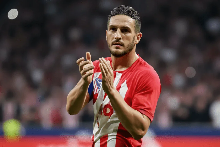 Koke en action lors d'un match contre l'Athletic Bilbao.