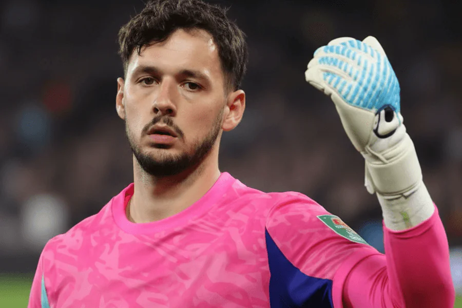 James Trafford à l'entraînement avec Manchester City.