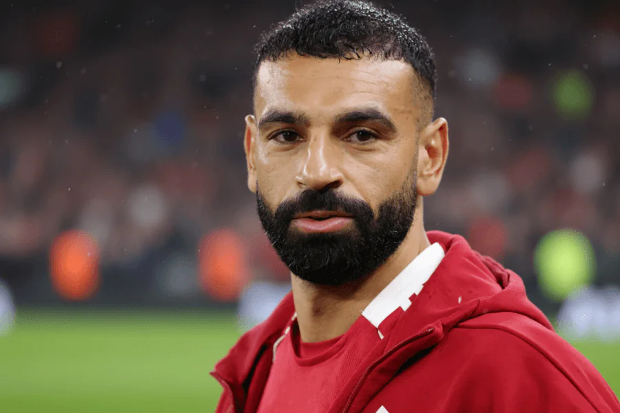 Salah lors d'un entraînement avec Liverpool.