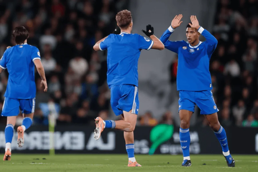 Les joueurs du Real Madrid célébrant un but lors du match contre Elche.