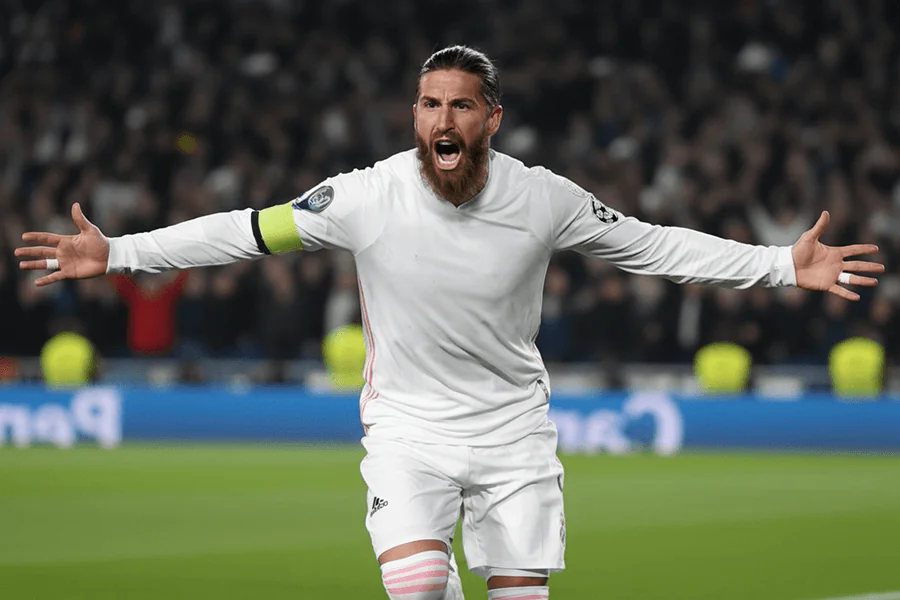 Ramos stylisant son but pour Monterrey dans une interview.