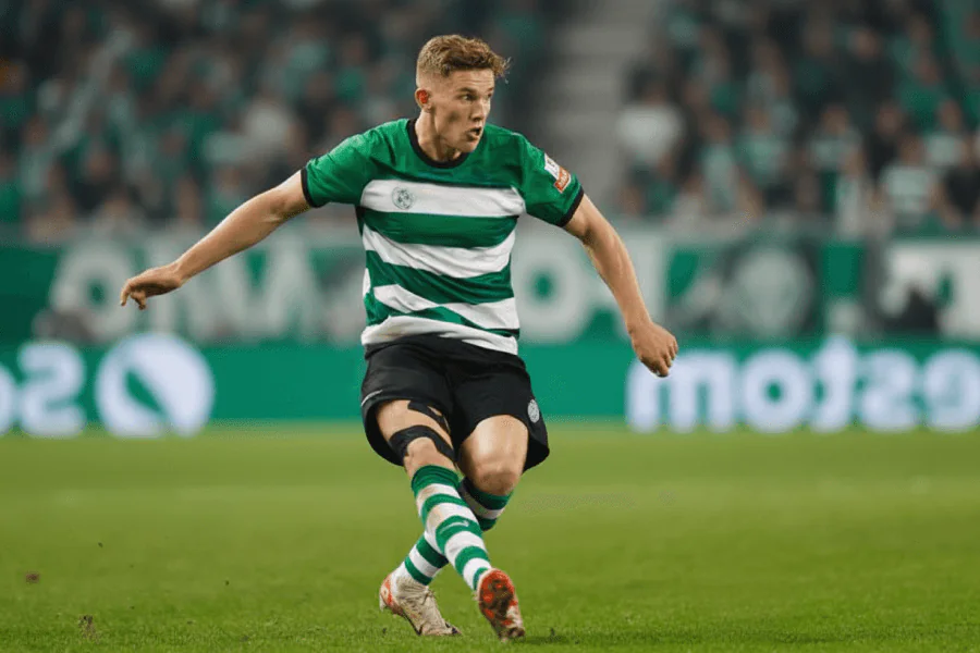 Les joueurs du Sporting CP célébrant une victoire éclatante.