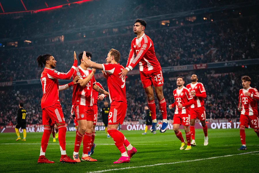 Harry Kane rate penalty frappe barre transversale match Bayern