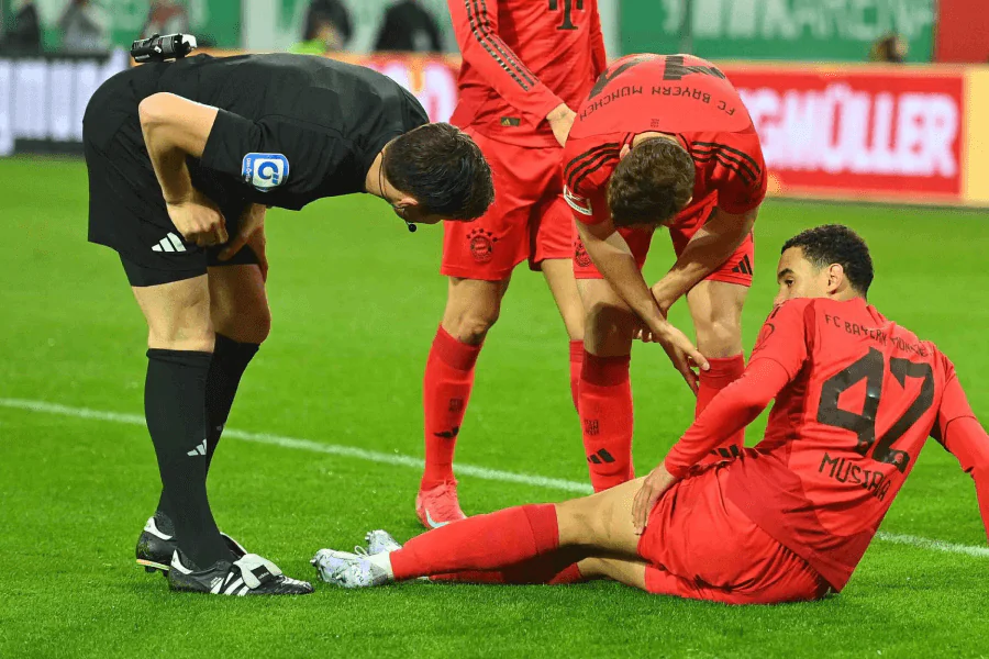 Jamal Musiala retour six mois blessure Bayern Munich