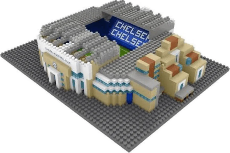 Équipe Chelsea réunie autour d'une compétition Lego