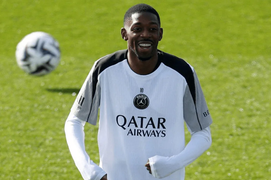 Ousmane Dembélé PSG retour entraînement avant Chelsea huitième finale UCL