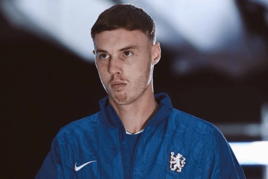 Cole Palmer Chelsea maillot bleu match Premier League saison 2025-26