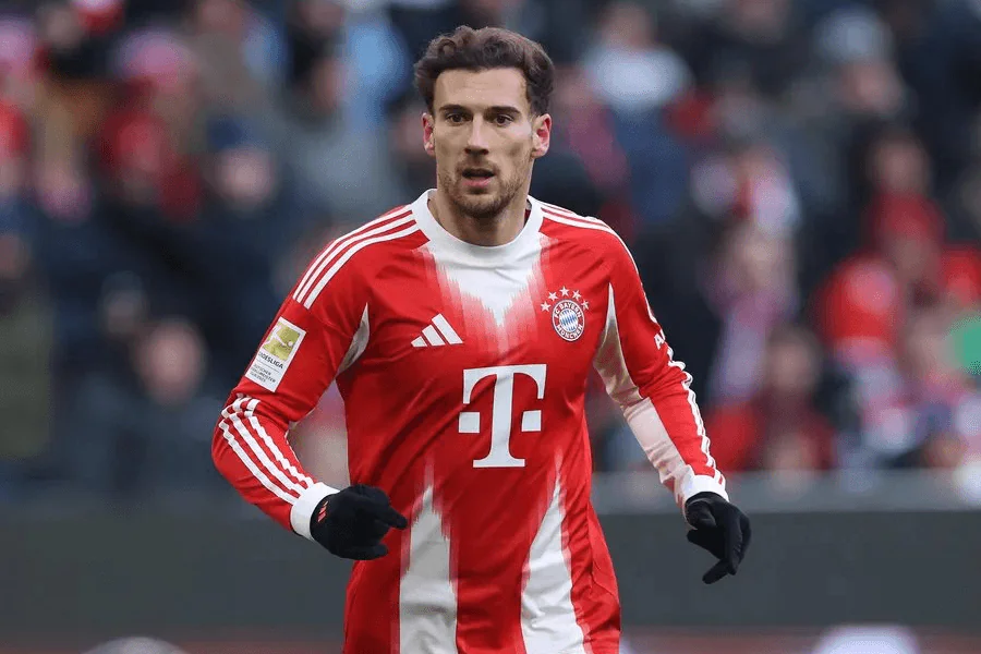 Leon Goretzka international allemand lors d'un match de sélection 2025