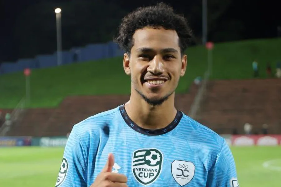 Vue du Chatsworth Stadium lors d'un match de Durban City en PSL 2026