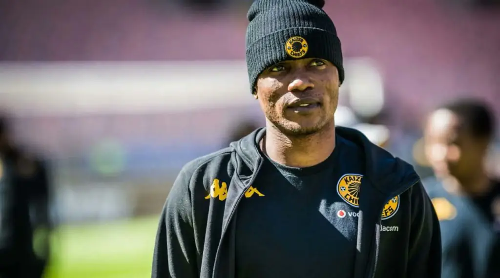 Glody Lilepo ailier congolais de Kaizer Chiefs auteur du but victorieux contre AmaZulu avant son expulsion, 16 mai 2026