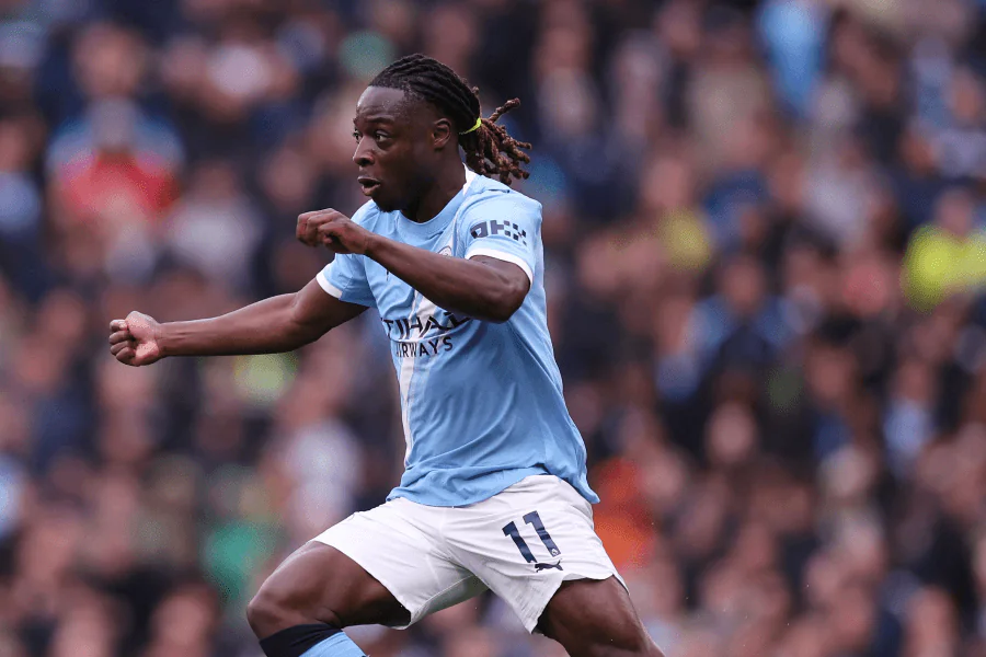 Jérémy Doku célèbre son but lors de Manchester City Brentford 3-0 le 9 mai 2026 – Etihad Stadium Premier League