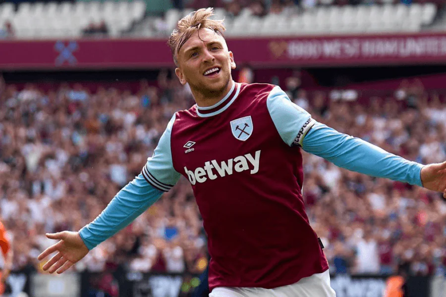 Jarrod Bowen capitaine West Ham United avant West Ham Arsenal 10 mai 2026 – London Stadium Premier League