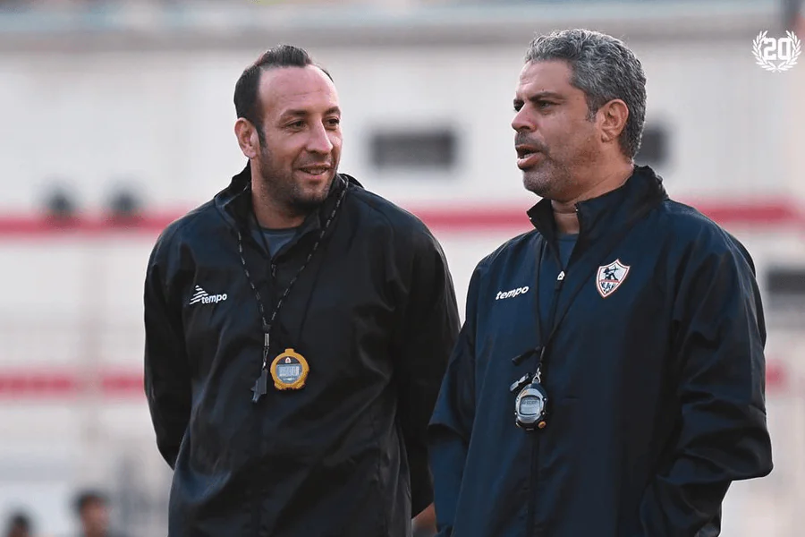 Entraîneur Moatamed Gamal Zamalek SC conférence de presse avant finale retour CAF Confédération USM Alger 16 mai 2026 Le Caire