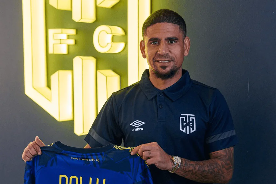 Keagan Dolly Cape Town City lors du play-off 10 juin 2026 contre Magesi FC — entré à la 70e minute pour tenter de renverser le score 1-1