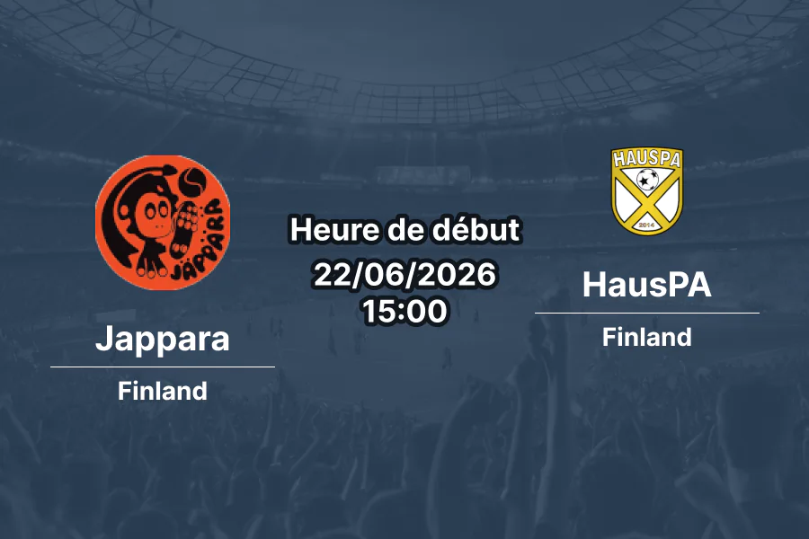 Pronostic Jappara HausPA – Urheilukentta Karkola, Vitonen Finlande, 22 juin 2026