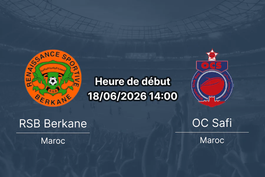 Pronostic RSB Berkane OC Safi – Stade Municipal de Berkane, Botola Pro Inwi Journée 25, 18 juin 2026